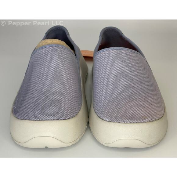 Light Blue Canvas Women's Size 5 Unisex Espadrille Mule Slip On Comfort Shoe - Picture 2 of 11